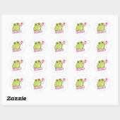 XOXO Frog Sticker Cute Frog Sending Kiss Romantic  ラウンドシール (シート)