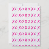 XOXO Galentine's Day Friends Valentinesパーティーインヴィ 招待状 (裏面)