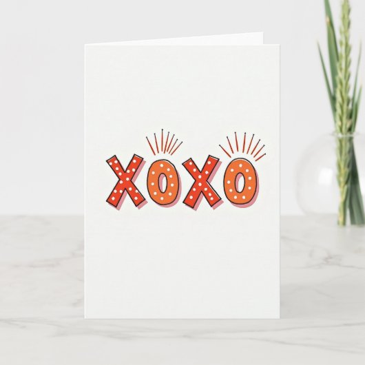 Xoxo Graphic Love Card カード (正面)