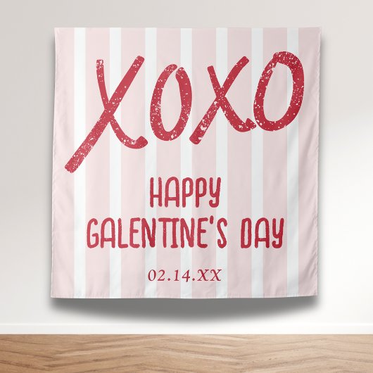 XOXO Hand Drawn Galentine’s Day Party タペストリー
