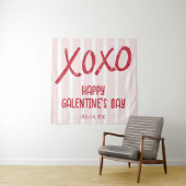 XOXO Hand Drawn Galentine’s Day Party タペストリー (インサイチュ)