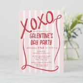 XOXO Hand Drawn Galentine’s Day Party 招待状 (スタンド正面)
