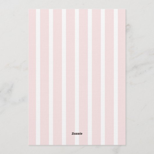 XOXO Hand Drawn Pink Engagement Party 招待状 (裏面)