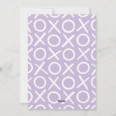 XOXO Happy Valentine's Day Photo Purple Modern シーズンカード (裏面)