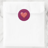 XOXO Heart Stickers ラウンドシール (バッグ)