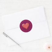 XOXO Heart Stickers ラウンドシール (封筒)