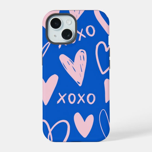 XOXO Hearts iPhone 15 Case 15ケース (裏面)
