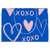 XOXO Hearts Large Gift Bag  ラージペーパーバッグ (正面)