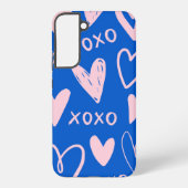 XOXO Hearts Samsung Galaxy 22+ Phone Case Galaxyケース (裏面)