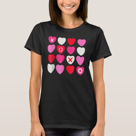 XOXO Hearts Valentine's Day  for Him Her Kids Tシャツ (正面)
