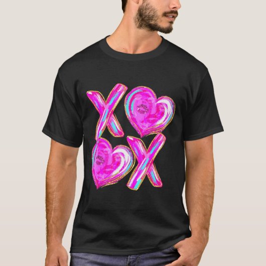 Xoxo Hearts Valentine's Day Women Girls Vday  Tシャツ (正面)
