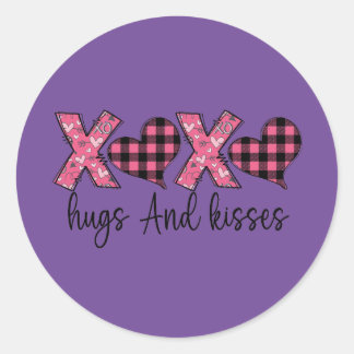 Xoxo Hugsとキス ラウンドシール
