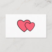 XOXO HUGSキスハートブライダルシャワー結婚の プレイスカード (裏面)