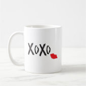 XoXo-Hugs-キス – 赤 – リップ コーヒーマグカップ (左)