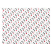 XoXo-Hugs-キス – 赤 – リップ テーブルクロス (正面(横))