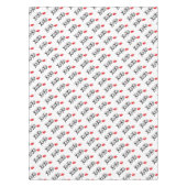 XoXo-Hugs-キス – 赤 – リップ テーブルクロス (正面)