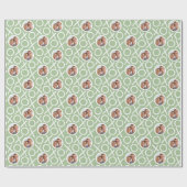 XOXO Hugs & Kisses 2 Photo Green Brush Script ラッピングペーパー (フラット)