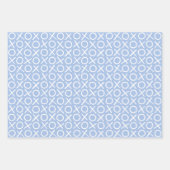 XOXO Hugs & Kisses Birthday Pink Blue Green ラッピングペーパーシート (正面2)