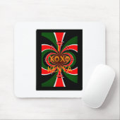 XOXO I Love Kenya Black Red Green National Flag Co マウスパッド (マウス)