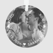 XOXO Keepsakeフォトオーナメント オーナメント (裏面)