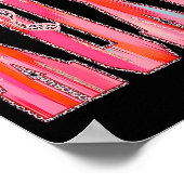 Xoxo Leopard Bow Funny Valentine's Day Coquette Nk ポスター (角)