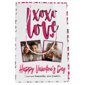 XOXO LOVEバレンタインデーの写真 ミディアムペーパーバッグ (正面)
