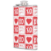 XOXO Love Heart Valentines Love You フラスク (左)