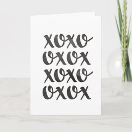 xoxo love valentines greeting card シーズンカード