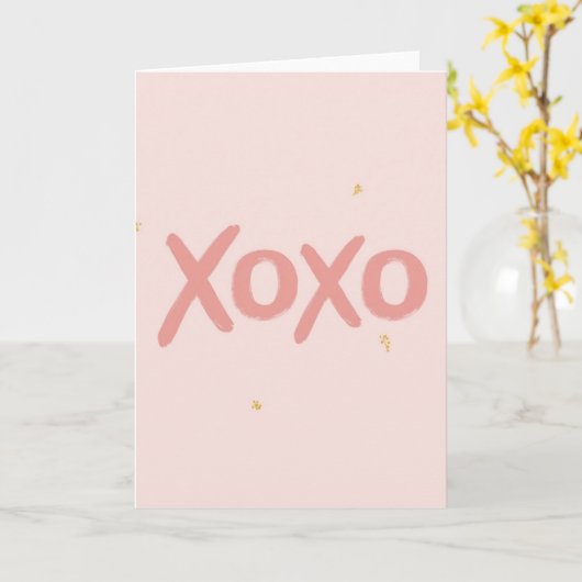 Xoxo Minimalist Card カード (黄色い花)