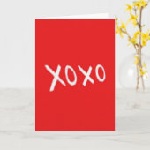Xoxo Minimalist Love Card カード (黄色い花)