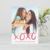 XOXO Mother's Day Photo Card for Mom カード (スタンド正面)