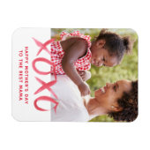 XOXO Mother's Day Photo Magnet for Mom マグネット (横)