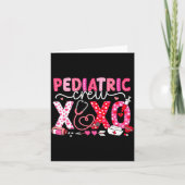 Xoxo Nurse Pediatric Crew Nurse Valentine Leopard  カード (正面)