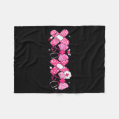 Xoxo Nurse Valentines Day Stethoscope Valentine Nu フリースブランケット (正面(横))