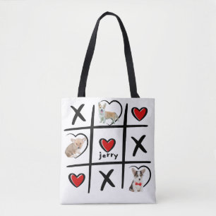 XOXO Pet Loverの写真と名前 トートバッグ