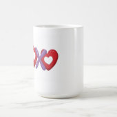 XOXO Print Mug,Valentines Day  コーヒーマグカップ (中央)