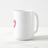 XOXO Print Mug,Valentines Day  コーヒーマグカップ (正面右)