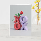 Xoxo Red Rose Love Card カード (黄色い花)