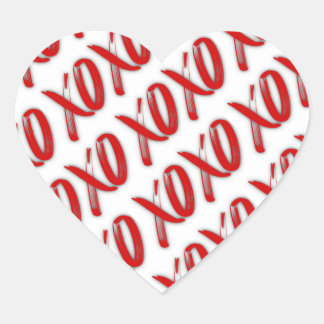 XOXO Sexy Red Stickers ハートシール