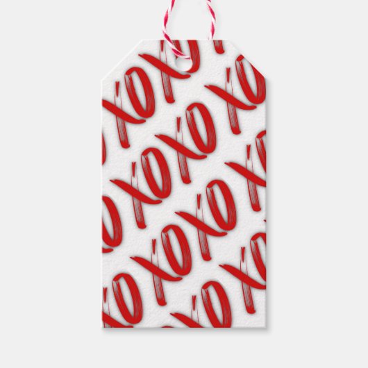 XOXO Sexy Red To/From ギフトタグ (正面)