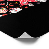 Xoxo Stethoscope Valentine Rn Pct Cna Nurse Nurse  ポスター (角)