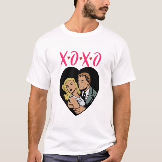 XOXO Tおもしろいシャツ – キスしない Tシャツ (正面)