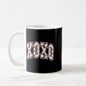 Xoxo Valentine Heart Retro Valentine For Men Women コーヒーマグカップ (左)