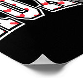 Xoxo Valentine Heart Retro Valentine For Men Women ポスター (角)