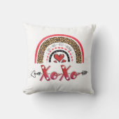 Xoxo Valentinesパーソナライズされた装飾用クッション クッション (正面)