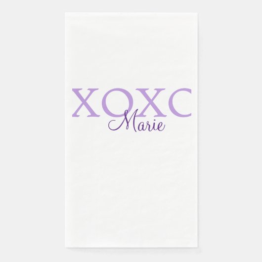 Xoxo valentine's day名前パープルパステルminimaを追加 (正面)