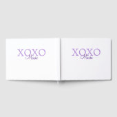 Xoxo valentine's day名前パープルパステルminimaを追加 ゲストブック (全面)