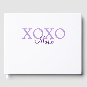 Xoxo valentine's day名前パープルパステルminimaを追加 ゲストブック