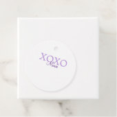 Xoxo valentine's day名前パープルパステルminimaを追加 フェイバータグ (インサイチュ)