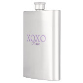 Xoxo valentine's day名前パープルパステルminimaを追加 フラスク (左)